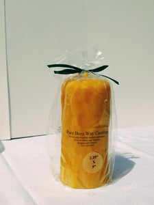 Large Pure Beeswax Candle